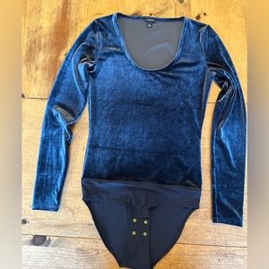 J CREW BLUE Body Suit XS New without tags Extra Small